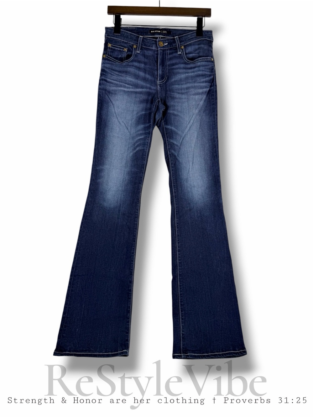 BIG STAR Women’s Size 26R Denim Jeans Maddie Bootcut Style Western Fit Stretch